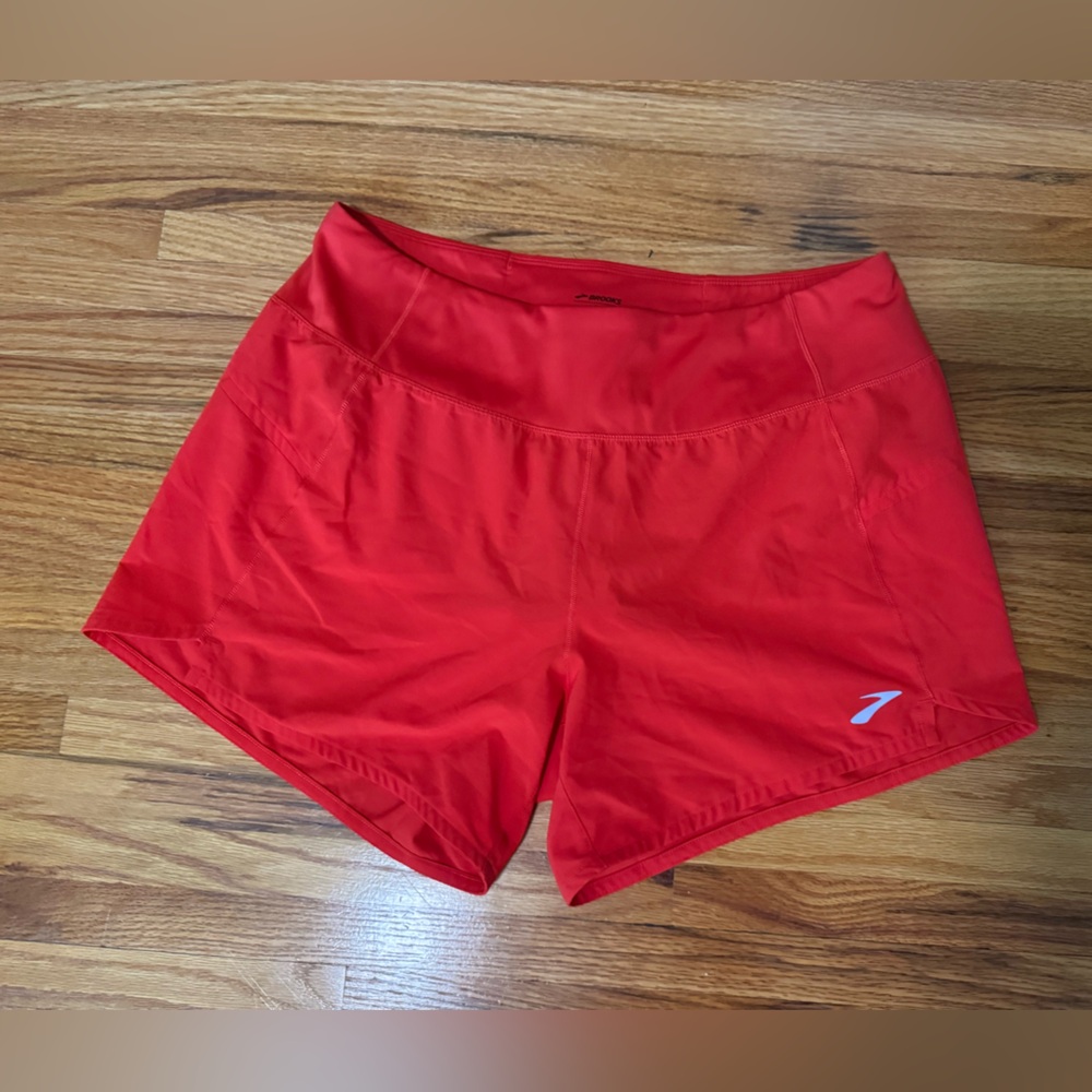 Brooks Red Performance Shorts